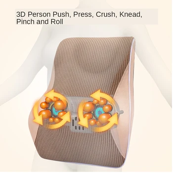

Cervical Massager Vibration with Heat Lumbar Disc Herniation Physiotherapy Electric Massage Pillow Shiatsu Massager Relaxation