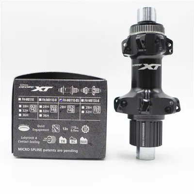 Rear Shimano Deore XT HB-M8110-BS FH-M8110-BS концентратор MTB велосипед 12 Скоростей 28H Центральный замок концентратор запчасти для велосипеда - Цвет: Rear