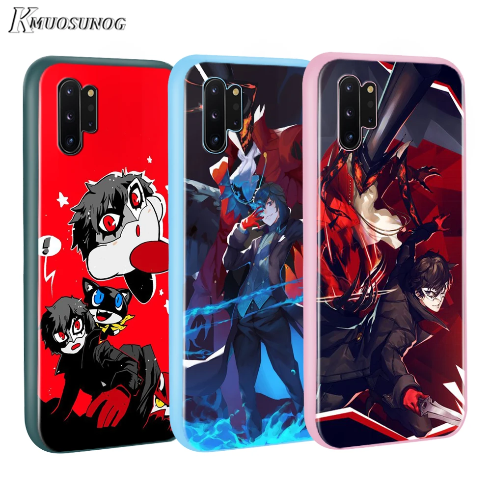 

Persona 5 P5 Baseus Candy Color Cover for Samsung Galaxy Note 10 9 8 S11 S10 S9 S8 S7 Plus Edge Phone Case
