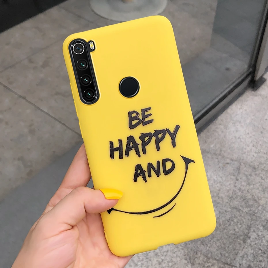 Оранжевый Для Xiaomi Redmi Note 8 T чехол с конфетным принтом Мягкий силиконовый чехол ТПУ Fundas для Xiaomi Xiomi Redmi Note 8 T 8 T Note8T чехол s Cover - Цвет: Оранжевый