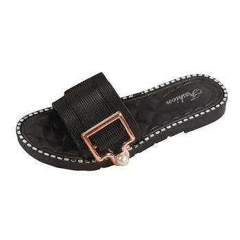 

Summer New Style Fashion Genuine Slanted Heel Women's Sandals Womens Fashion Casual Crystal Outdoor Slippers#310