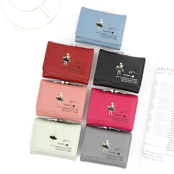 

2019 New Women's Wallet Coin Girls Purse Pochette Clutch Mini Bags Sac Portamonete Pouch Banknotes Bags bolsa pequena #C10