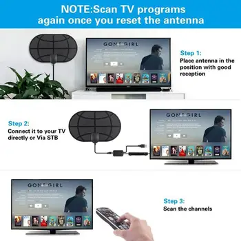 

Fox Antena HD TV Antennas Aerial New 980 Miles 4K Digital HDTV Indoor TV Antenna With Amplifier Signal Booster TV Radius Surf