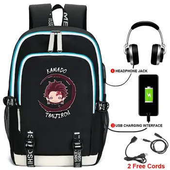

Anime Comic Demon Slayer Kimetsu no Yaiba Backpack For Teenager Capacity School Backpack Satchel Student Casual Mochila