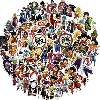 

100pcs dragon ball Z doodle does not repeat the individuality sheet car motorcycle draw bar box cartoon doodle sticker toy