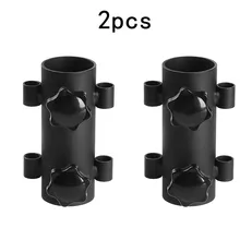 Outdoor Camping Tent Awning Canopy Pole Fixing Pipe Ground Holder Reinforced Windproof  Tent Awning Pole Accessories