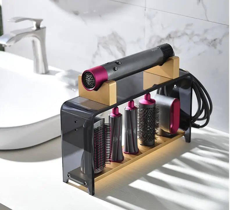 Вертикальный дырокол-бесплатно dyson парикмахерский прибор для укладки волос Полка для кухни держатель для домашнего использования