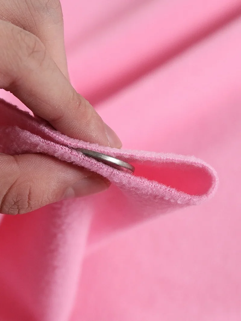 Bubble Gum Pink Solid Anti-Pill Fleece Fabric - Fleece Fabric by the Yard