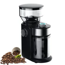 

Mini Electric Coffee Grinder Burr Grinders Flat Wheel Coffee Grinding Machine Flour Mill 18 Levels Adjustable Thickness