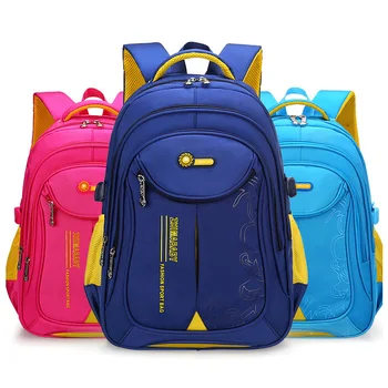 

Children 17 inches School Bags for Girls Boys Kids 2019 Orthopedic Backpack nylon waterproof School Backpack Mochilas Infantil