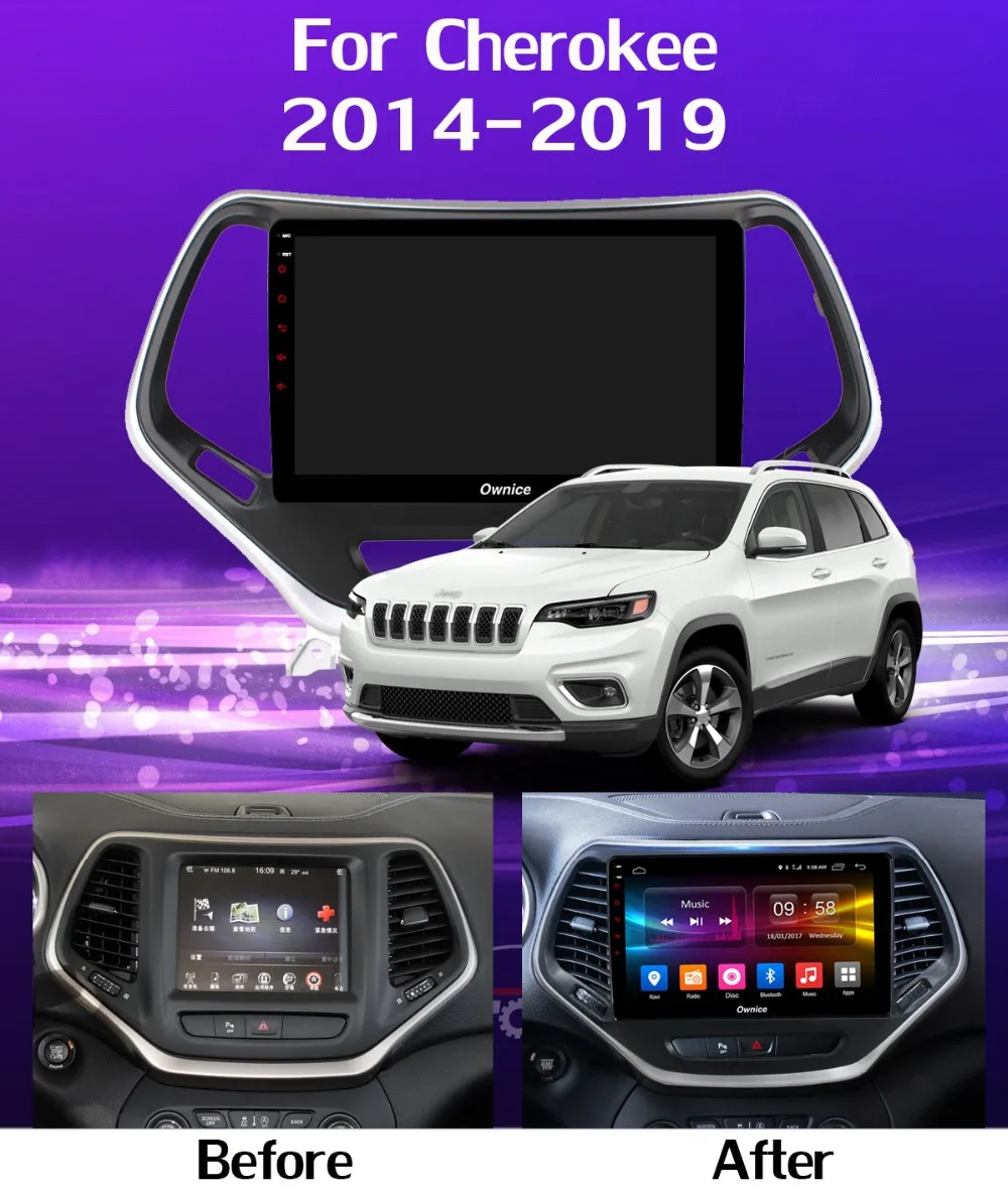 360 ° панорамный Android 9,0 64G gps радио CarPlay SPDIF DSP Автомобильный мультимедийный плеер для Jeep Cherokee