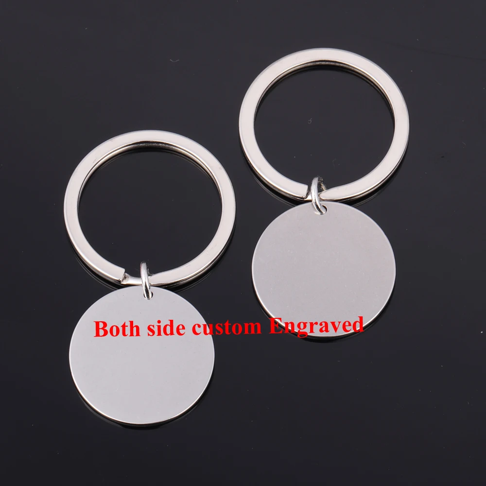 Silver 2 side Индивидуальный номер модный держатель для ключей штампованный дом брелок из нержавеющей стали высокое качество сумка Шарм брелок домик для гостей - Цвет: Silver 2 side