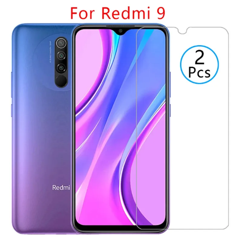 

2Pcs Tempered Glass for xiaomi Redmi 9 9 a 9C Screen Protectors Glass on the for xiomi Redmi9 9A 9 c Safety Protective Film