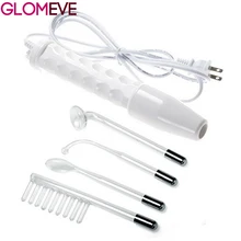 Высокочастотный электрод для массажера, стеклянная трубка, Электротерапия, уход за кожей лица, спа-салон, средство для удаления акне, машина для красоты оранжевого цвета