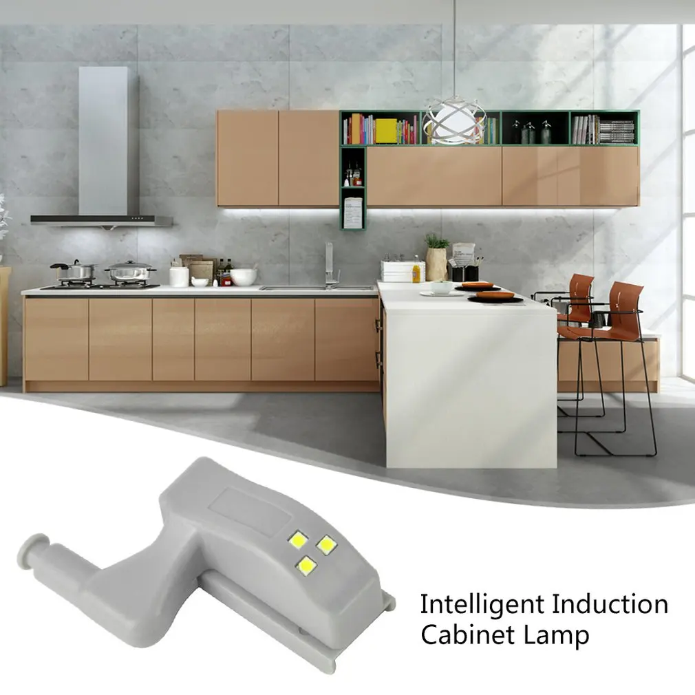 

Led Hinge Light Intelligent Induction Cabinet Light Touch Sensor Light Cabinet Light Sensor 3Led Night Light Drop Shipping Sale