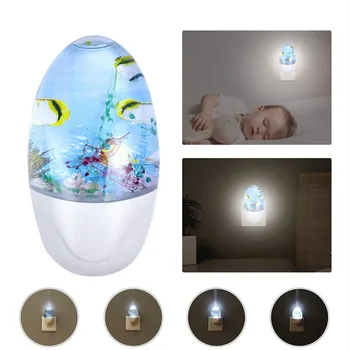 

Sensor LED Night Light for Bedroom Kids Safety Lamp Ocean Projection Lamps Projector LED Night Light