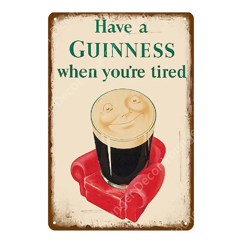 TW196A My goodth My Guinness плакат металлическая жестяная вывеска винтажный Настенный декор для бара паба клуба человек пещера декоративная тарелка YA022 - Цвет: TW196A