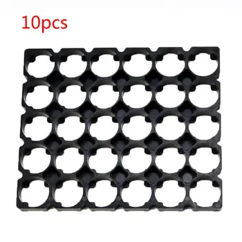 

10PCS Black Plastic 5x6 Battery Holder Safety Cell Stand Brackets for 21700 Batteries Pack Accessories