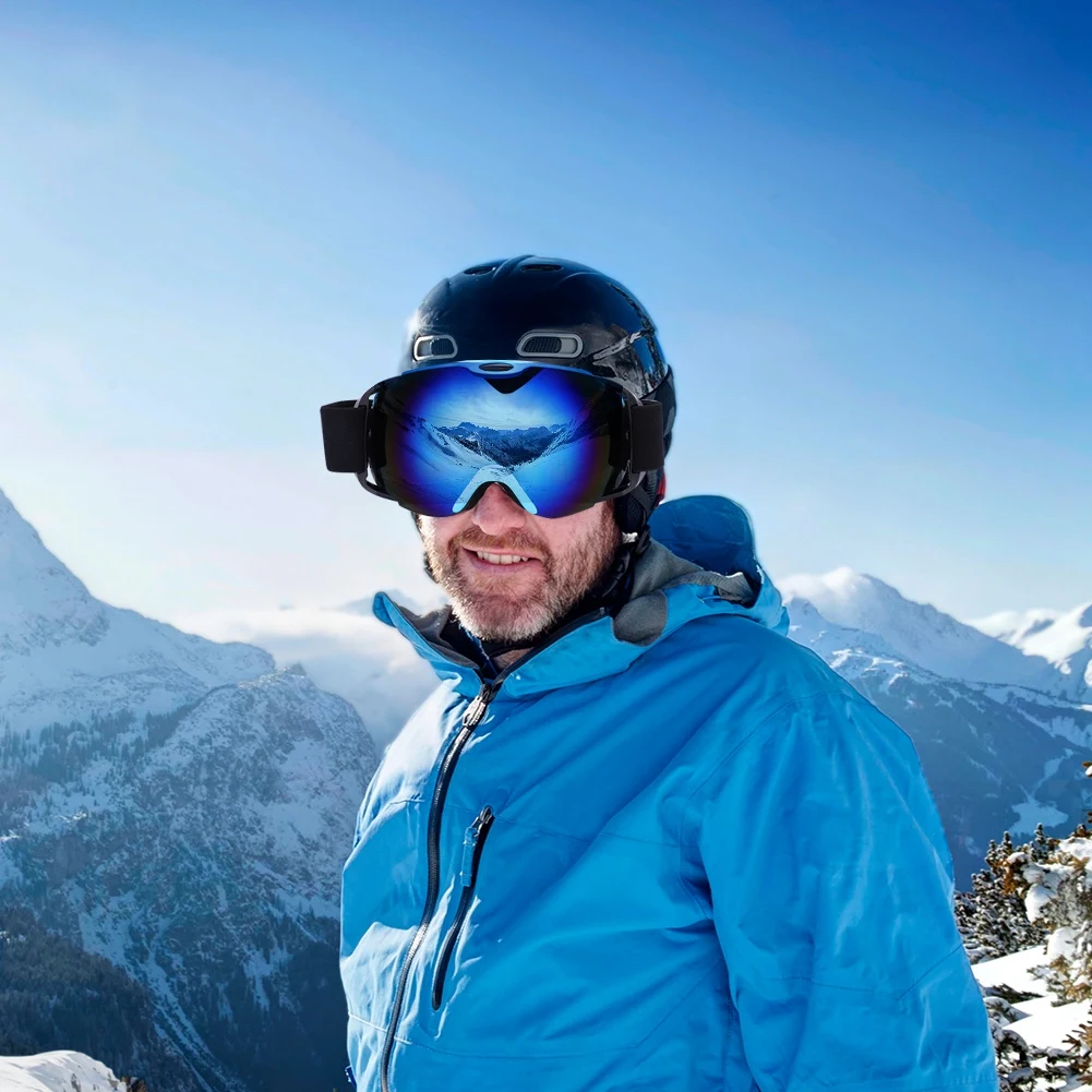 

Double Layers Ski Goggles Anti-fog Windproof Soft and Skin-friendly Elastic TPU Material Ski Goggles Double Layers Ski Goggles