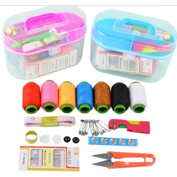 

Quilting Thread Stitching Embroidery Craft 46pcs Sewing Kit Storage Box DIY Apparel Hand Quilting Stitching Embroidery Tool