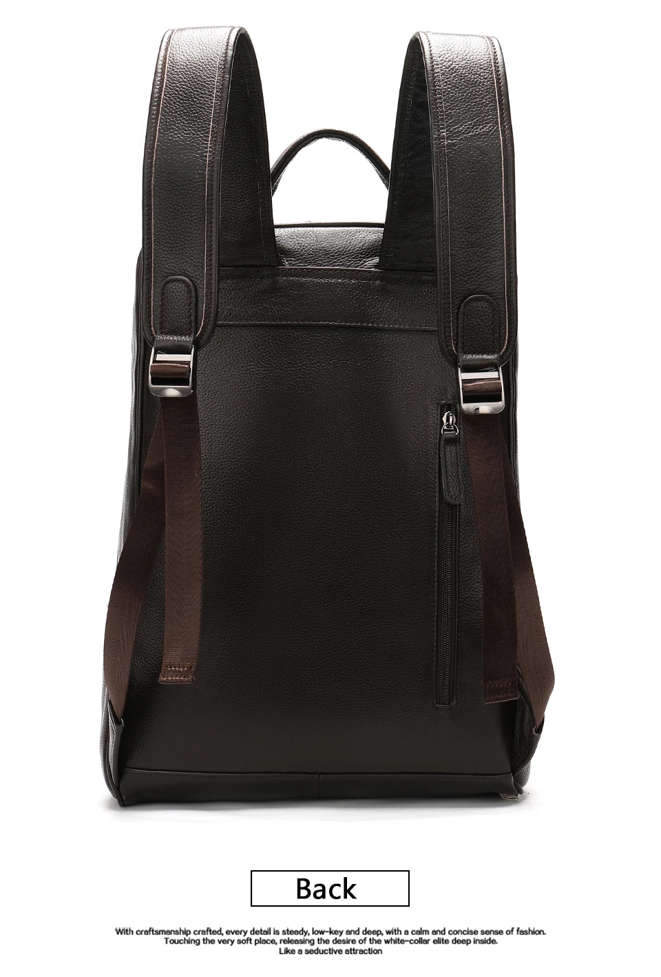 Мужской рюкзак, натуральный кожаный рюкзак, мужские рюкзаки для путешествий, мужские кожаные рюкзаки для ноутбука, винтажный Модный мужской рюкзак 8110