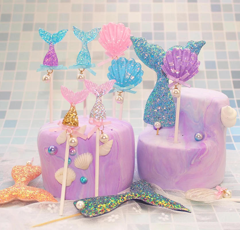Kawaii Baby Shower Cupcake Topper мороженого детский Топпер для торта С Днем Рождения вечерние
