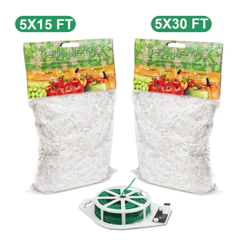 

Climbing Plant Mesh Grid Plant Gardening Net Woven Polyester Plaid Net Climbing Net Square For Garden Plants Cucumber Vine