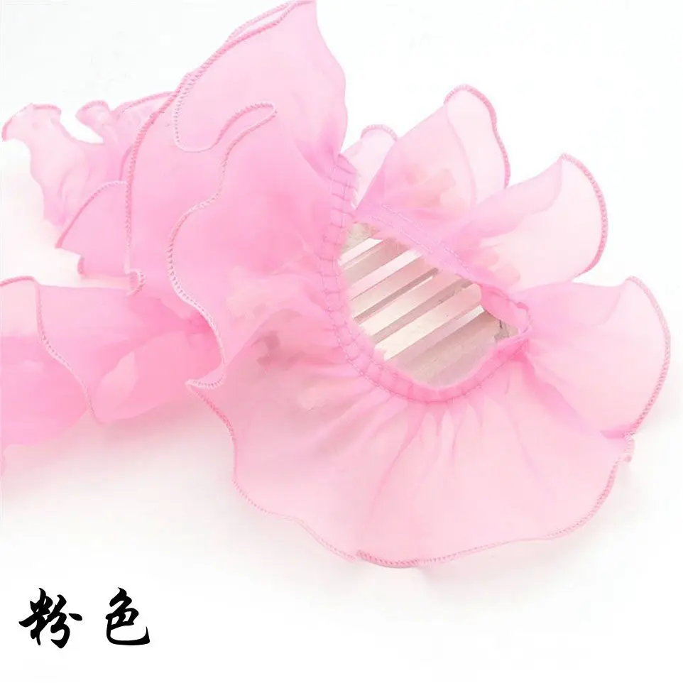 pleat organza pink