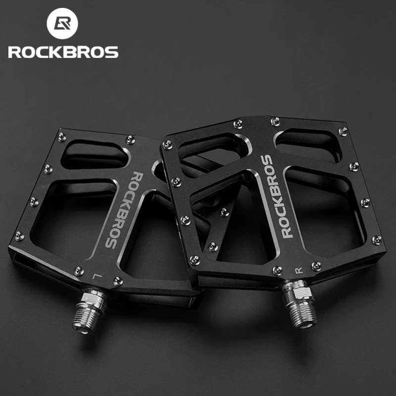 

Велосипедные педали ROCKBROS, педали для горного велосипеда с широкой резьбой, из алюминиевого сплава, водонепроницаемые противоскользящие, для езды на велосипеде