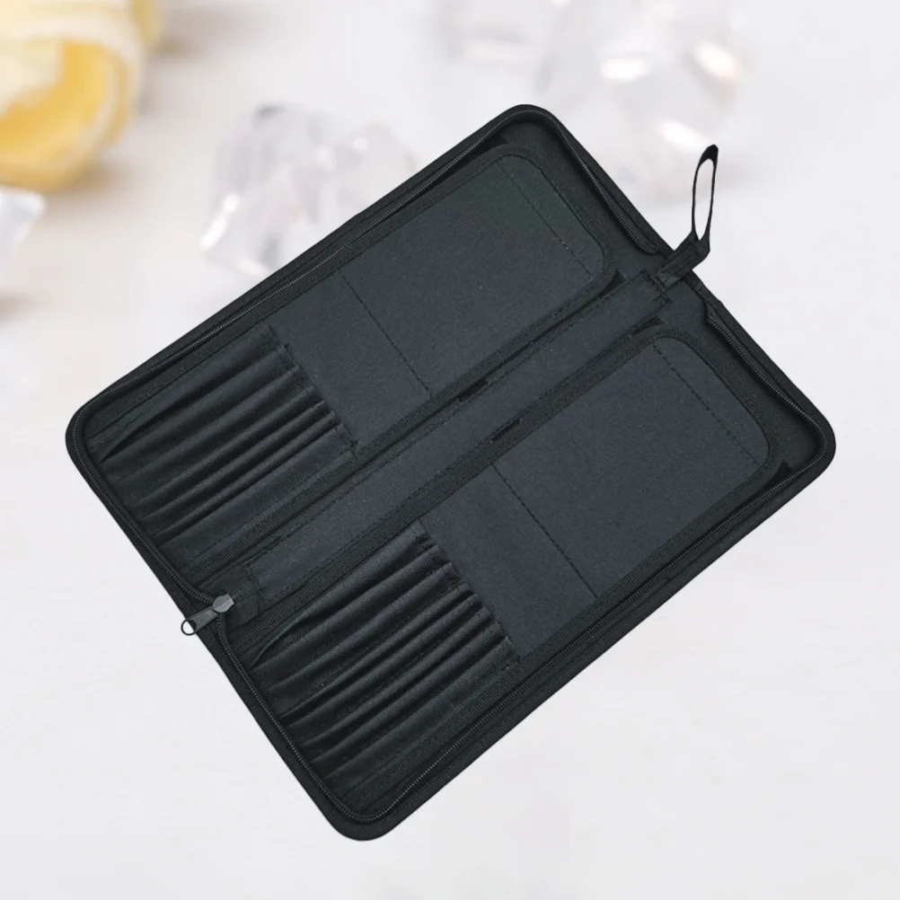 브러시 홀더 아티스트 롤 캔버스 롤업 보관 파우치 케이스 파우치, 지퍼 펜 랩, 대형 천 상자 바인더 드로잉 슬롯