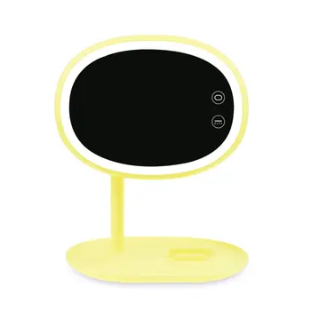 

LED Makeup Mirror Lamps Light Adjustable 180°Reversal USB Rechargeable Bedroom Night Lamp Phone Bracket Unique Gift