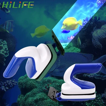 

HILIFE Floating Clean Glass Aquarium Brush Magnetic Algae Scraper Cleaner Tool Super Suction Magnetism Brushes Fish Tank Brush