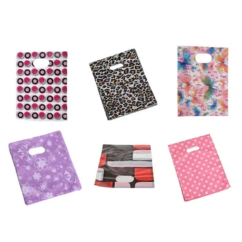 

100Pcs Pretty Mini Mixed Pattern Plastic Jewelry Gift Bag Shopping Pouch 20*15CM