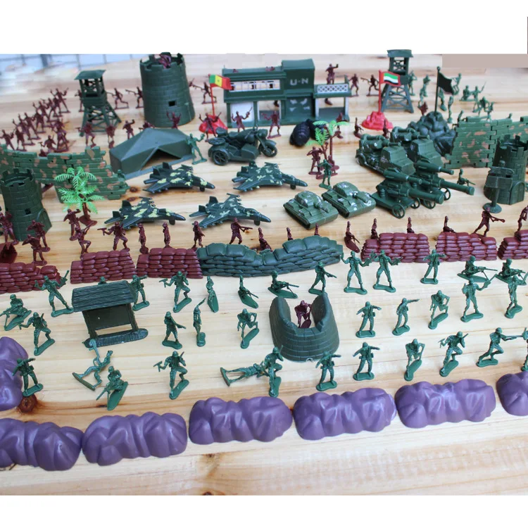 

Xiao bing ren Model Set 500-Piece 4 Cm Military Base Sand Table Scene CHILDREN'S Toy