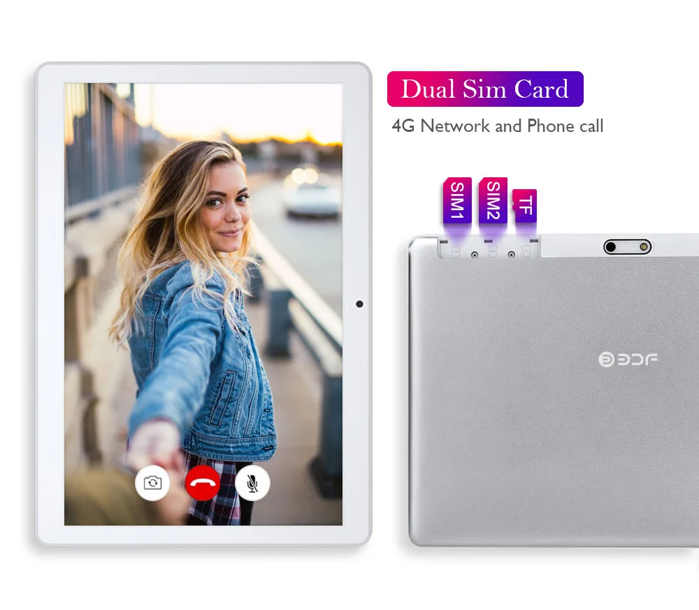 BDF 10.1 Inch Android 10.0 Tablet - Octa Core, 4G LTE Phone Call, Google Play, 4GB RAM, 64GB Storage, GPS, WiFi, Bluetooth, Mi Pad Tablet Description Image.This Product Can Be Found With The Tag Names Cheap Tablets, Computer Office, High Quality Computer Office, Tablets