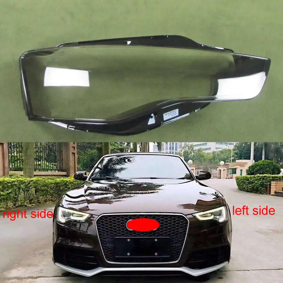 Налобный фонарь абажур Прозрачная крышка фары корпус объектив для Audi A5 2012 2013 2014