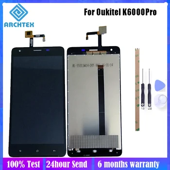 

5.5 inch For Original Oukitel K6000 Pro LCD Display + Touch Screen Digitizer Assembly Parts 1980x1080P 100% Tested + Tools