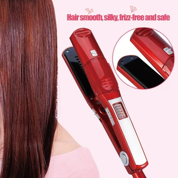 

LCD Display Steamer Hair Straightening Flat Iron Curler Ceramic Hair Fast heating hair straightener Plates Hair Styling Tools