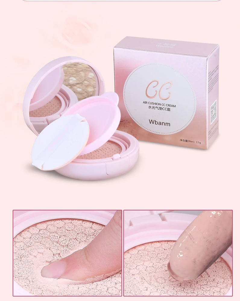 Sunscreen Air Cushion CC Cream Isolation Concealer Oil Control Moisturizing Liquid Foundation CC Cream