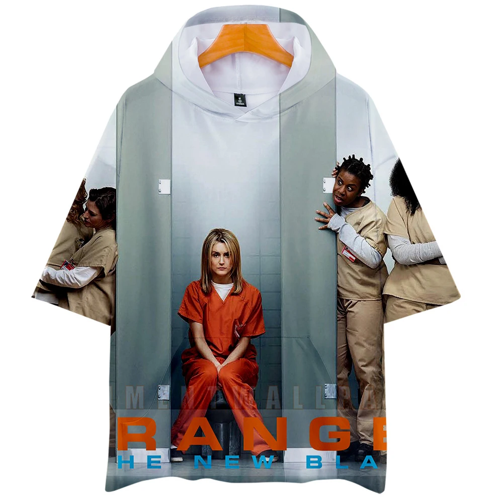 Orange Is the New Black 3D короткие худи футболки с рукавами новые летние мягкие модные повседневные футболки Косплей Логотип