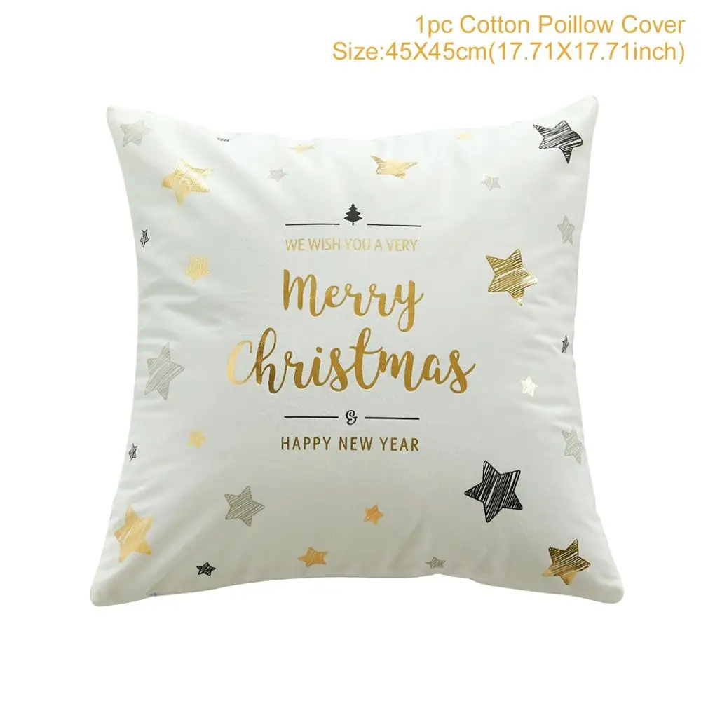 Pillowcase 8 QIFU 45*45 см, Рождественская наволочка, рождественские украшения для дома, Рождественский Декор, Рождественский Декор, Navidad Noel, новогодний - Цвет: Pillowcase 8