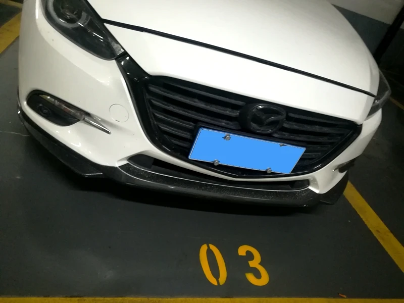 Передний бампер для губ Диффузор для Mazda 3 Axela переднего бампера Диффузор защитные бамперы тюнинг-пакет для Axela