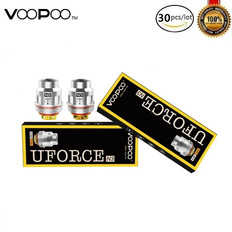 30 шт./лот VOOPOO UFORCE катушка для Voopoo Drag Kit Voopoo Drag Mini Комплект распылитель Core U2/U4/U6/U8/N1/N2/N3/R1/D4/P2 сетчатая катушка для вейпинга