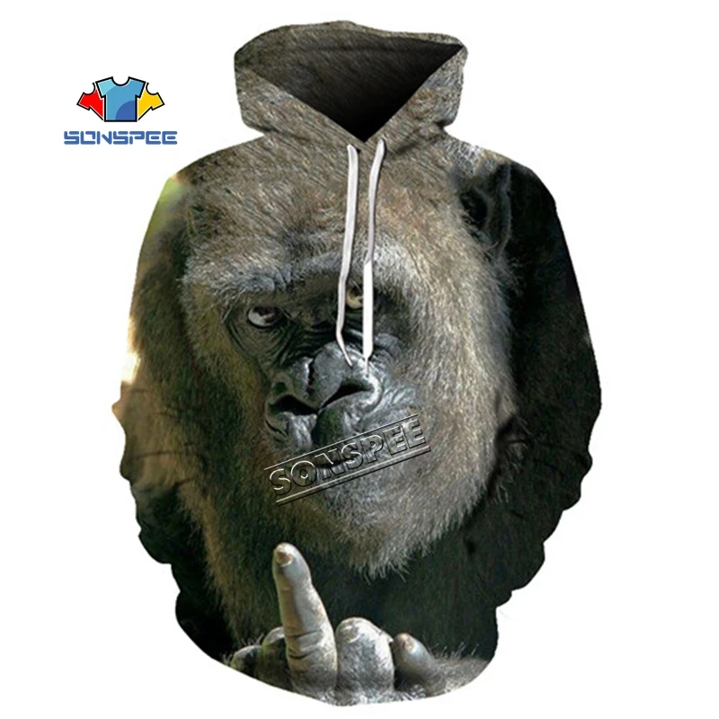 SONSPEE, новинка, орангутанг, лицо собаки, футболка, 3d, футболка, мужская, толстовка, wo, мужская, футболка, с принтом, короткий рукав, Camiseta, толстовка, пуловер