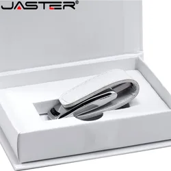 JASTER – clé usb 2.0 en cuir personnalisable avec logo photographique, plus de 5 pièces, logo gratuit sur l'usb et la boîte 