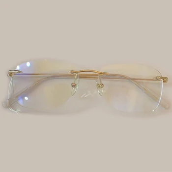 

Fashion Square Glasses Optical Glasses Frames Rimless Glasses Frame Men Eyeglasses Eyewear Frame Oculos