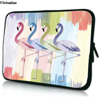 

Zipper Carrying 10.2 15.6 14.1 13.3 11.6 Inch Laptop Bag For Chuwi LapBook Air Asus Flamingo Print Women Briefcase Sleeve Case