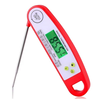 

Waterproof Digital Meat Thermometer Fast Instant Reading Thermometer with Record and Backlight Function BBQ Machine