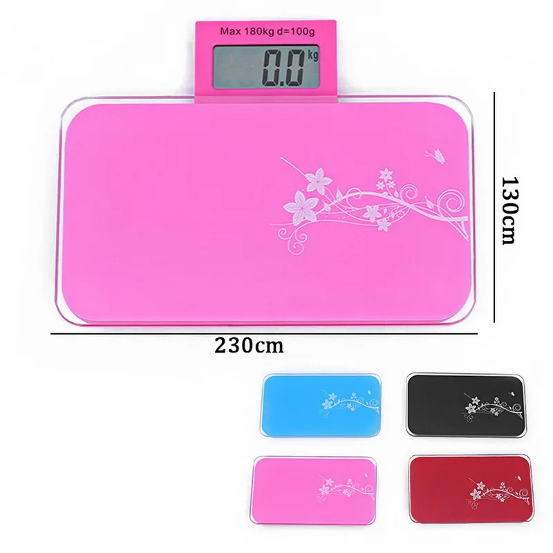 Digital Bathroom Scale Body Weigh Scale with High Precision Weighing Sensors Capacity 180KG Electronics Floor Balance Scale