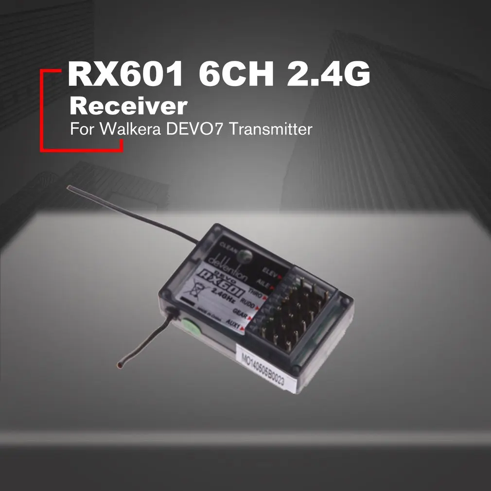 Walkera 6CH 2,4 Ghz RX601 приемник для Walkera DEVO6S/DEVO7/DEVO7E/DEVO8S/DEVO12S передатчик/Радиоуправление для Walkera Дрон